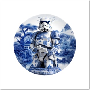 Blue China Storm Trooper Posters and Art